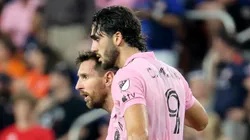 Lionel Messi y Leonardo Campana.