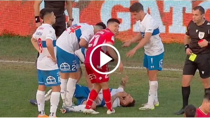 El lateral sufrió la desafortunada jugada en el encuentro entre Universidad Católica y Ñublense