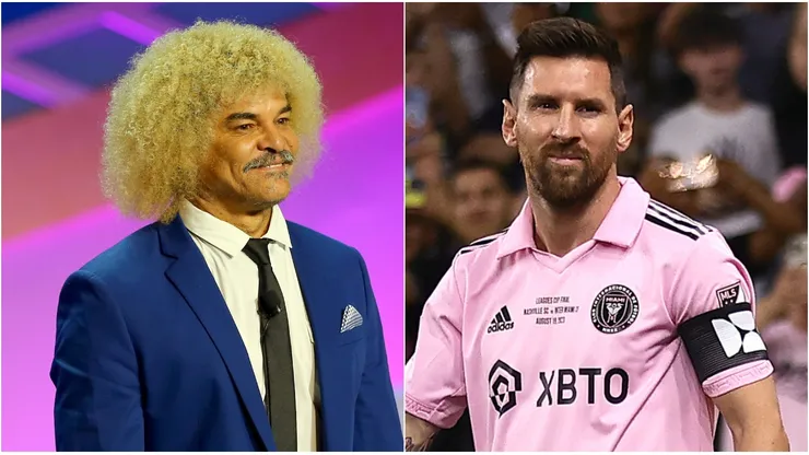 Carlos 'El Pibe' Valderrama y Lionel Messi.