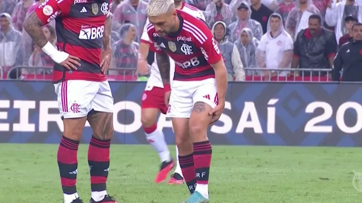El charrúa tuvo que abandonar en el primer tiempo ante Inter