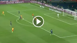 Mbappé recibió de Hernández y la clavó al ángulo