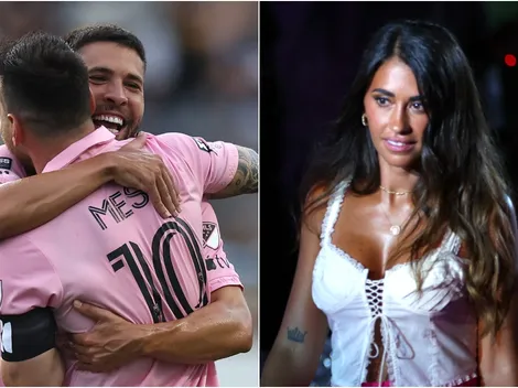 Video: Antonela confundió a Jordi Alba con Messi y casi le da un beso