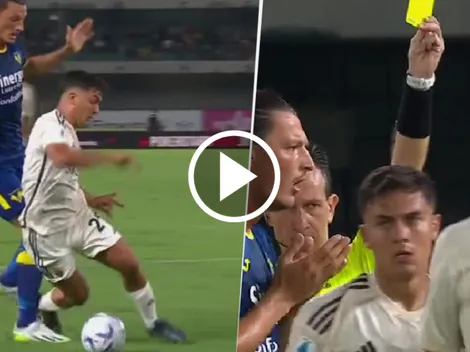Dybala quiso engañar al árbitro con un penal y se ganó la amarilla (VIDEO)
