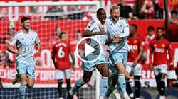 El festejo de Boly por el segundo gol de Nottingham Forest.