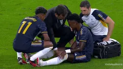 Vinícius tuvo que dejar el campo de Balaídos a los 18 minutos.