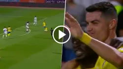 Taco de Cristiano y festejo con Mané para el gol de Al Nassr.