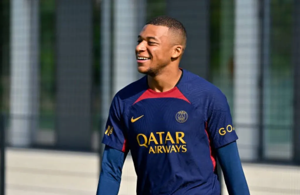 Kylian Mbappé en entrenamiento con PSG: Getty Images