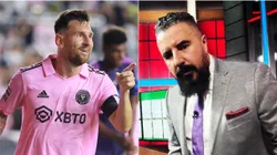 Leo Messi y Álvaro Morales.