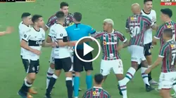 La pelea se registró en le primer tiempo.