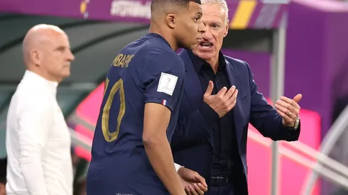 Didier Deschamps y Kylian Mbappé.