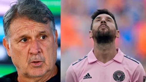 Gerardo Martino y Lionel Messi.