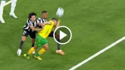 La patada de Tche Tche a la cara de Alexis Soto.