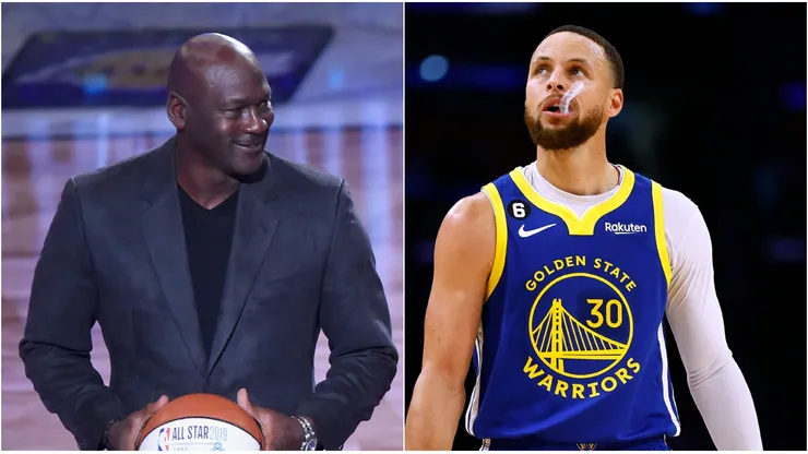 Michael Jordan y Stephen Curry.