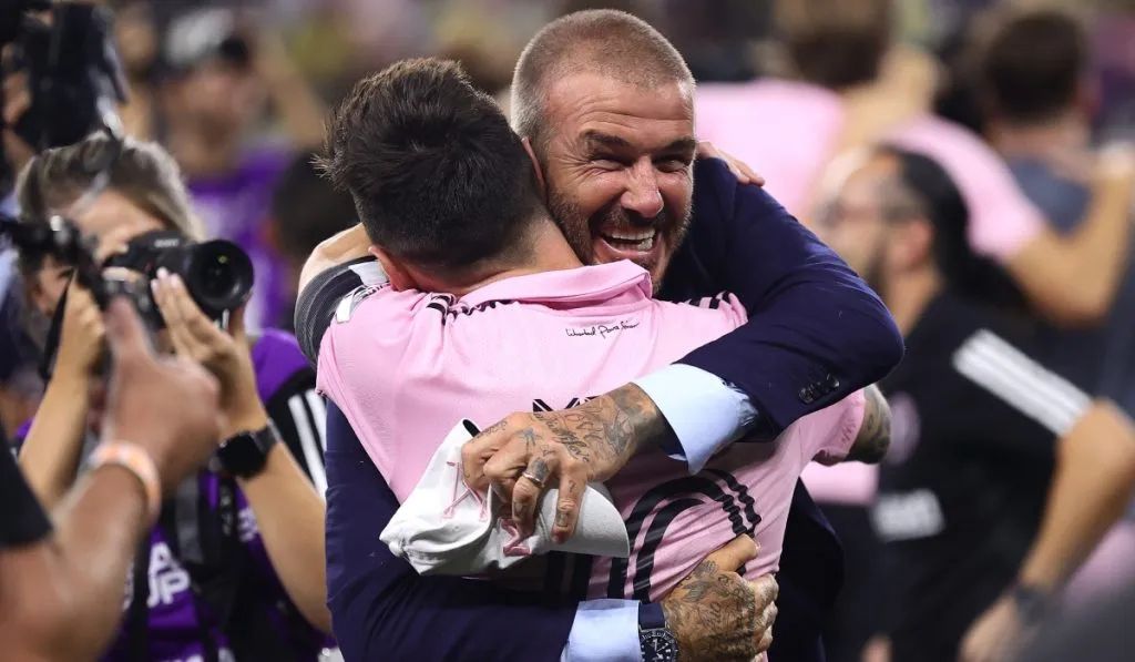 David Bekcham y Lionel Messi: Getty Images