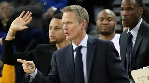 Stephen Curry y Steve Kerr.