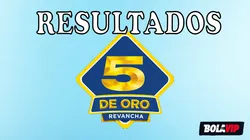Resultado del 5 de Oro de HOY miércoles 23 de agosto 2023