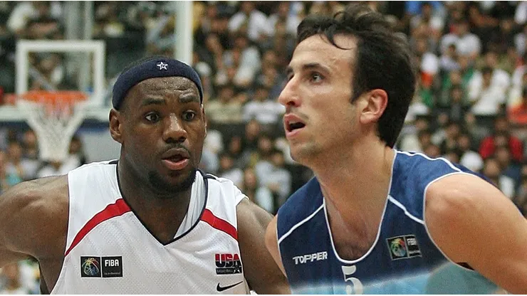 LeBron James y Emanuel Ginóbili.
