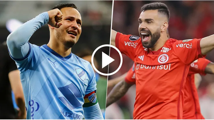 Bolívar vs. Internacional por la Copa Libertadores.