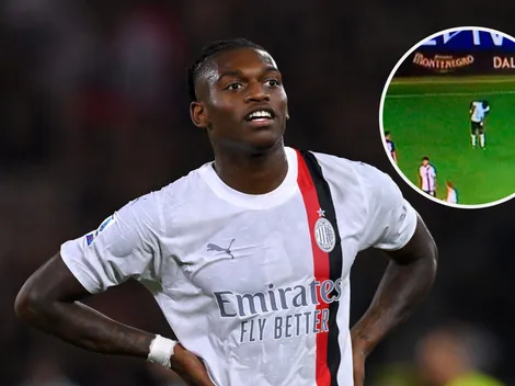VIDEO | Rafael Leao se lesionó celebrando la victoria del Milan