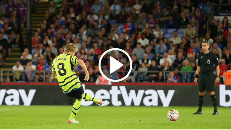 Definición con clase: el gol de Odegaard que le dio el triunfo a Arsenal