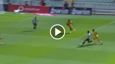 El 9 ecuatoriano anotó el gol del descuento para el Portimonense