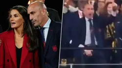 Obsceno: el vergonzoso gesto de Rubiales junto a la reina de España