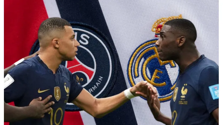 Kylian Mbappé y Randall Kolo Muani.