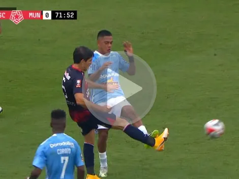 Joao Grimaldo expulsado ante Deportivo Municipal por una falta artera