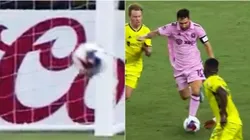 Lionel Messi y el palo Inter Miami vs. Nashville.