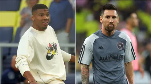 Giannis Antetokounmpo y Lionel Messi.
