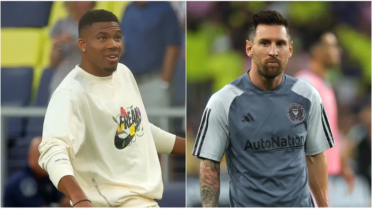 Giannis Antetokounmpo y Lionel Messi.