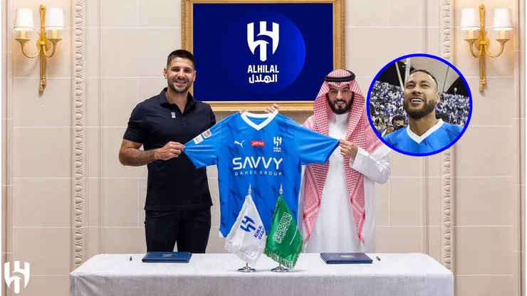 Mitrovic, presentado oficialmente en Al Hilal para jugar con Neymar.