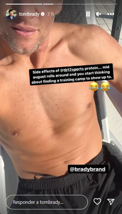 Brady bromea con regresar a la NFL (Instagram / @tombrady)