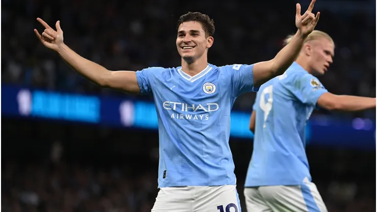 Julián Álvarez fue el goleador del triunfo de Manchester City ante Newcastle.