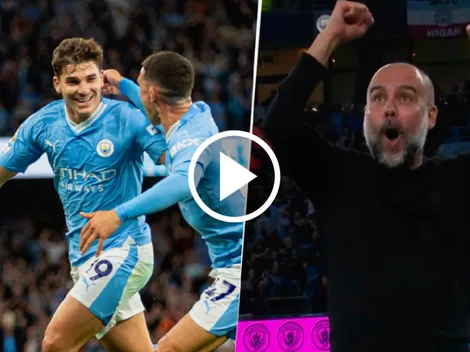 ¡Hasta Guardiola lo festejó! Golazo de Julián Álvarez