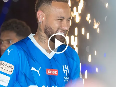 Neymar, presentado a puro show en Al-Hilal
