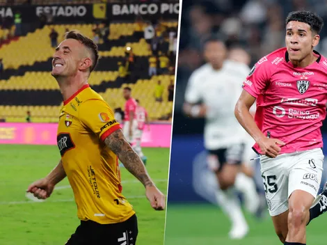 Como dos grande amigos: Kendry Páez y Damián Díaz se encontraron al final del partido