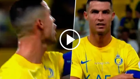 Cristiano Ronaldo, furioso tras la derrota de Al Nassr.