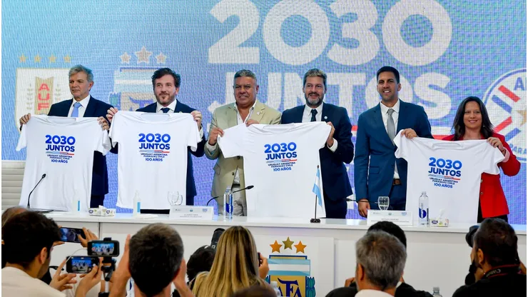 Imagen de archivo de presentación de candidatura de Argentina, Uruguay, Paraguay y Chile.