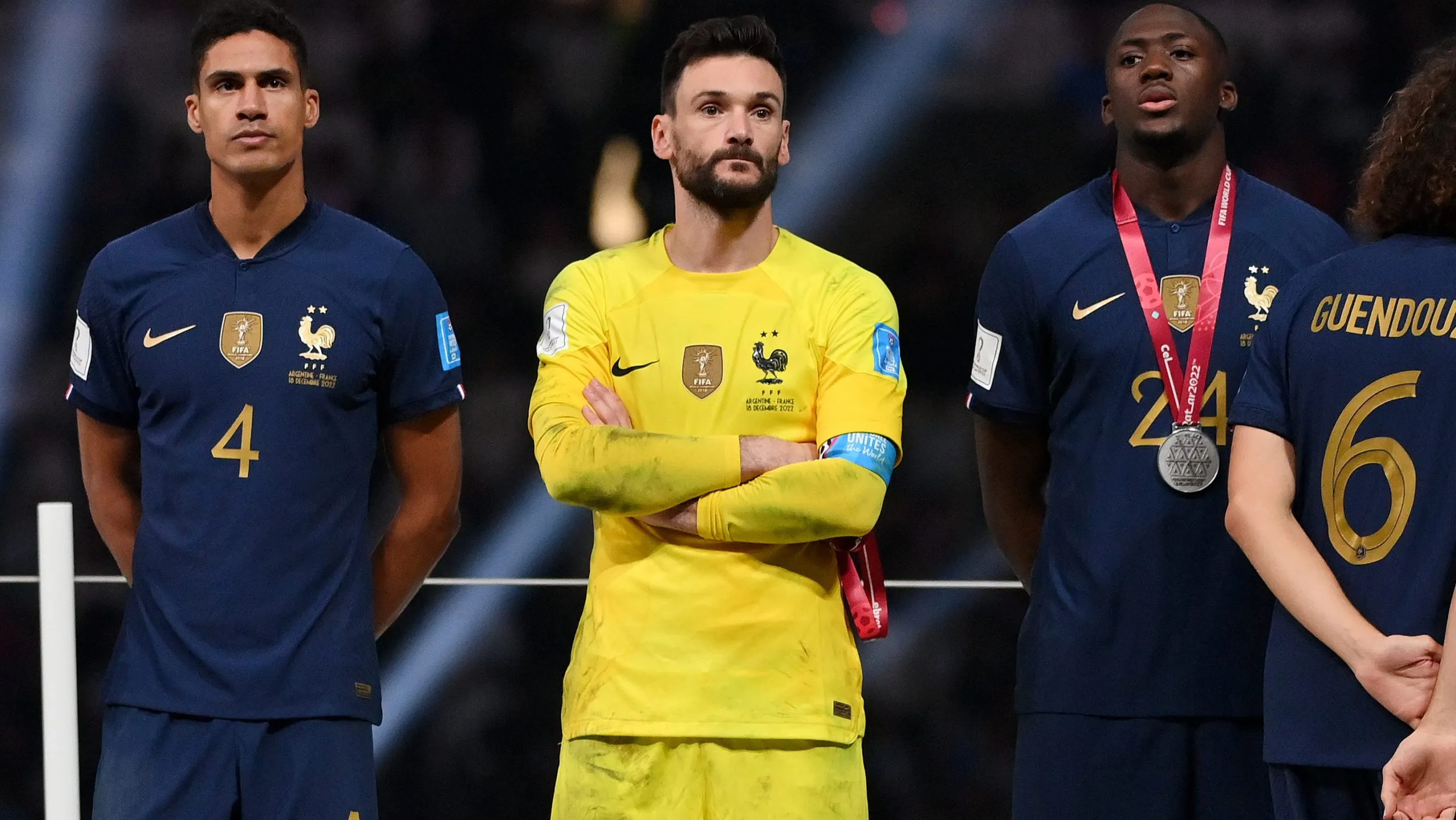 Hugo Lloris, en la entrega de premios post final de la Copa del Mundo de Qatar 2022. Getty Images.