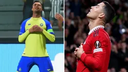 Celebración de Cristiano Ronaldo en el EA FC 24