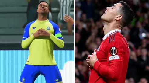Celebración de Cristiano Ronaldo en el EA FC 24