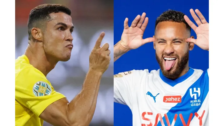 Neymar y Cristiano Ronaldo.