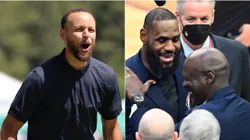 Stephen Curry, LeBron James y Michael Jordan.