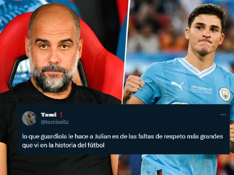 Fuertes críticas a Guardiola por actitud contra Julián Álvarez