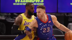 LeBron James vs. Detroit Pistons en la NBA.