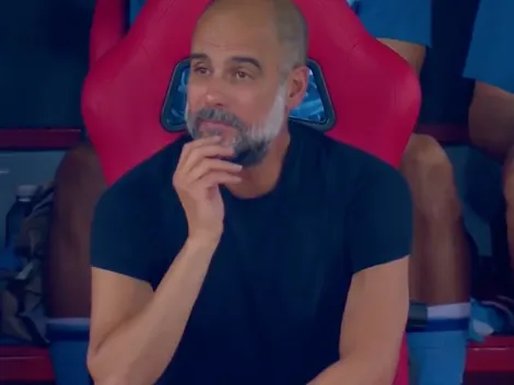 VIDEO: La reacción de Pep Guardiola al gol de Sevilla de la que todos hablan