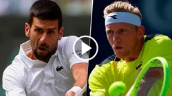 Novak Djokovic se enfrenta con Alejandro Davidovich Fokina en el Masters 1000 de Cincinnati.