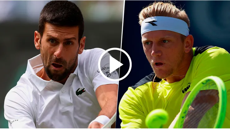 Novak Djokovic se enfrenta con Alejandro Davidovich Fokina en el Masters 1000 de Cincinnati.