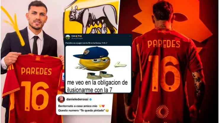Paredes eligió el dorsal 16 y en Boca enloquecieron con la 'séptima'.
